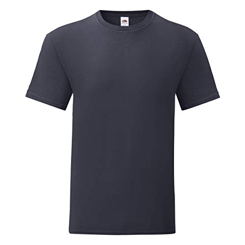 Fruit of the Loom Herren T-Shirt Iconic (3XL) (TIefes Marineblau) von Fruit of the Loom