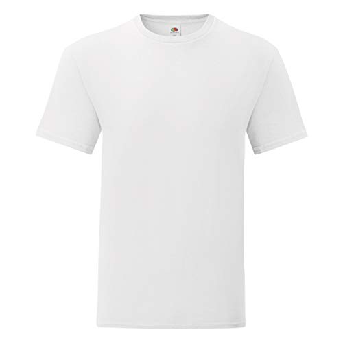 Fruit of the Loom Herren T-Shirt Iconic (L) (Weiß) von Fruit of the Loom