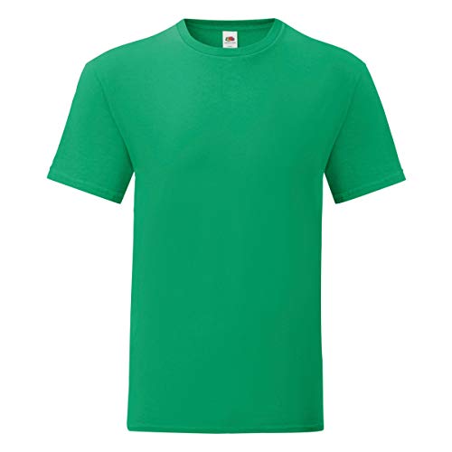 Fruit of the Loom Herren T-Shirt Iconic (XL) (Kellygrün) von Fruit of the Loom