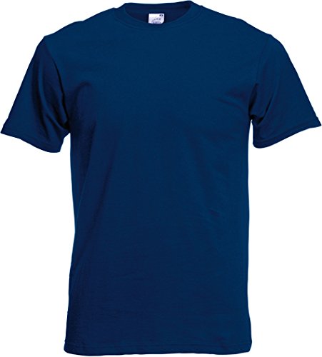 Fruit of the Loom Herren Original Full Cut T-Shirt, Blau (Navy 200), Large von Fruit of the Loom