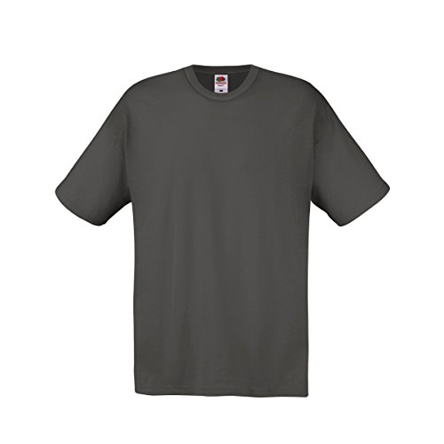 Fruit of the Loom Herren T-Shirt Original T 61-082-0 Light Graphite L von Fruit of the Loom