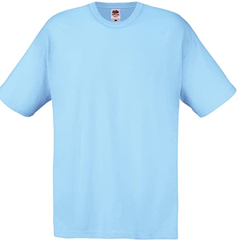 Fruit of the Loom Herren T-Shirt Original T 61-082-0 Sky Blue L von Fruit of the Loom