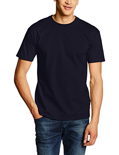 Fruit of the Loom Herren Valueweight Short Sleeve T-Shirt, Dunkles Marineblau, XL von Fruit of the Loom