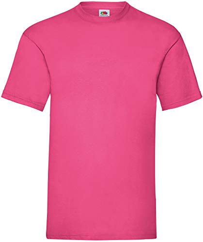 Fruit of the Loom Herren Valueweight Short Sleeve T-Shirt, Fuchsia, M von Fruit of the Loom