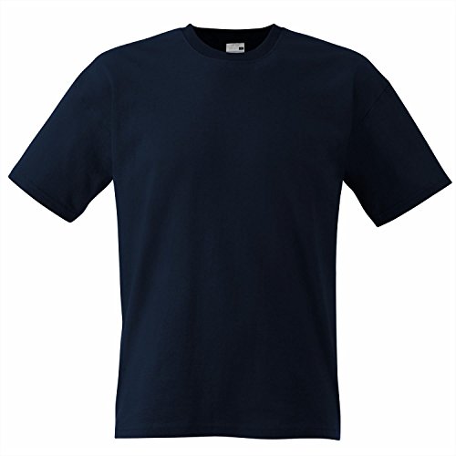 Fruit of the Loom Herren T-Shirt Ss022m, Blau - Blue (Deep Navy), XL von Fruit of the Loom