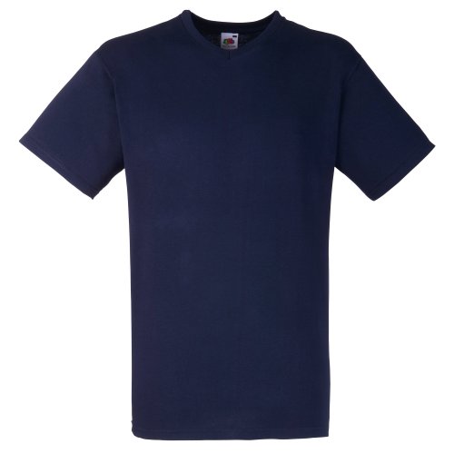 Fruit of the Loom Herren T-Shirt Valueweight V-Neck T 61-066-0 Deep Navy M von Fruit of the Loom