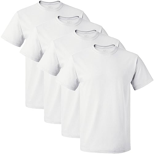Fruit of the Loom Herren Tag-Free Cotton Undershirts Unterhemd, Regular – Crew – 4er-Pack, Weiß, L Fruit of the Loom Herren Tag-Free Cotton Undershirts Unterhemd, Regular – Crew – 4er-Pack, Weiß, L von Fruit of the Loom
