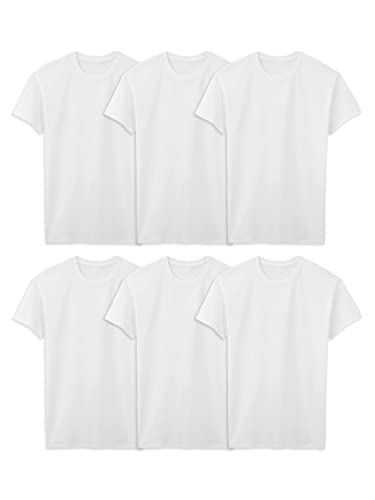 Fruit of the Loom Herren T-Shirt mit Rundhalsausschnitt Unterwäsche, Tall Man – 6 Stück weiß, 3X-Groß (3er Pack) von Fruit of the Loom