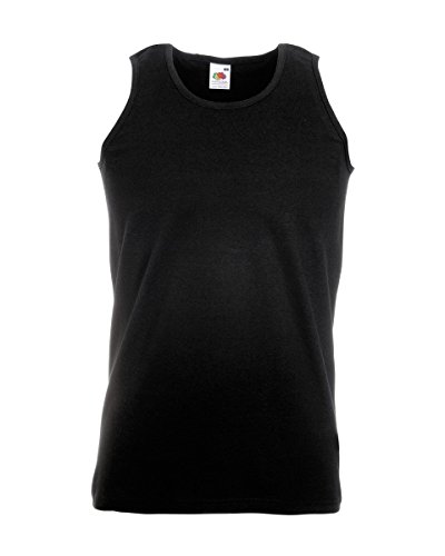 Fruit of the Loom Herren Tank Top Gr. Large, Schwarz – Schwarz. von Fruit of the Loom