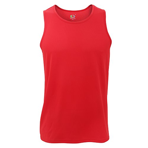 Fruit of the Loom Herren Tank Top Performance Vest 61-416-0 Red S von Fruit of the Loom