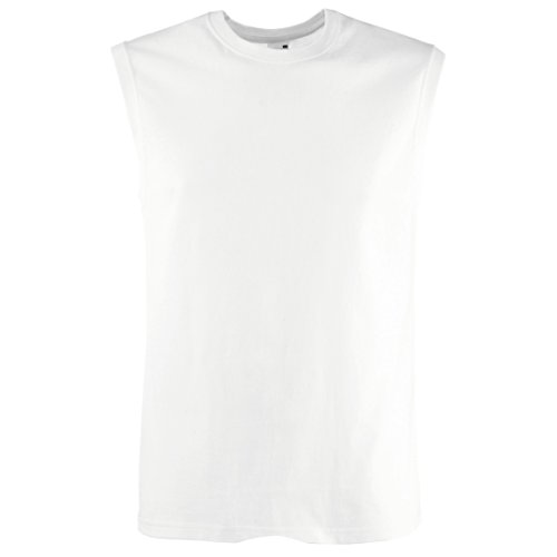 Fruit of the Loom Ärmelloses Sport-Tanktop für Herren, weiß, XXL von Fruit of the Loom