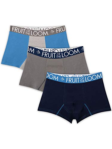 Fruit of the Loom Herren Trunks, Short Leg Boxer Briefs Retroshorts, Kurzes Bein – Leistungskühlung – 3er-Pack – Sortiert, X-Large von Fruit of the Loom