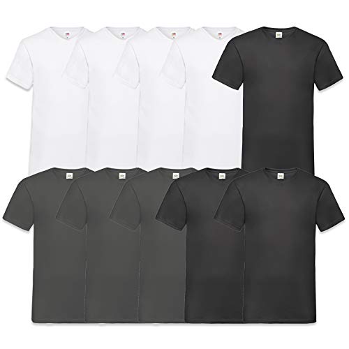 Fruit of the Loom Herren V-Neck Valueweight T-Shirt von Fruit of the Loom