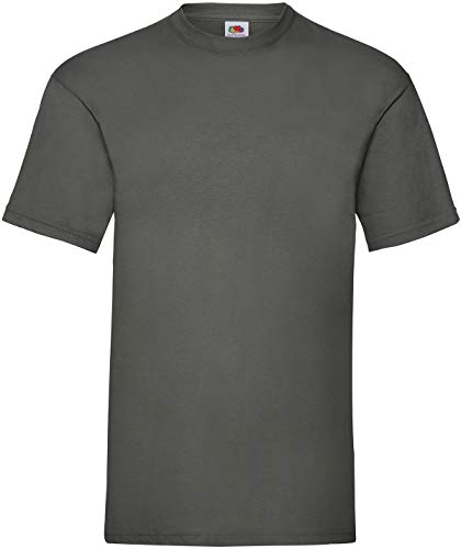Fruit of the Loom Herren Valueweight Short Sleeve T-Shirt, Grau (Light Graphite), XXL von Fruit of the Loom