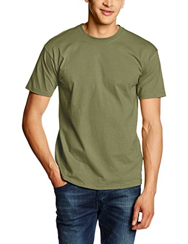 Fruit of the Loom Herren Valueweight Short Sleeve T-Shirt, Green (Classic Olive), L von Fruit of the Loom