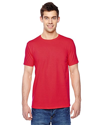 Fruit of the Loom Herren Valueweight Short Sleeve T-Shirt, rot, XXL von Fruit of the Loom