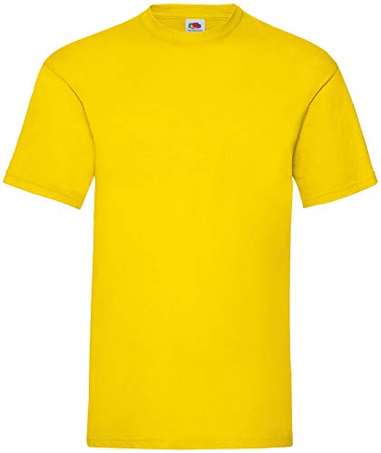 Fruit of the Loom Herren Valueweight Short Sleeve T-Shirt, gelb, M von Fruit of the Loom