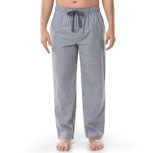 Fruit of the Loom Herren Woven Broadcloth Sleep Pant Pyjamahose, Ebenholz kariert, 4X-Large von Fruit of the Loom