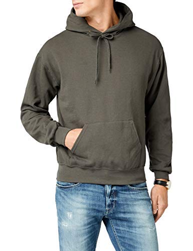 Fruit of the Loom Herren Zip Hooded Sweatshirt, Grau - Dunkelgrau, X-Large von Fruit of the Loom