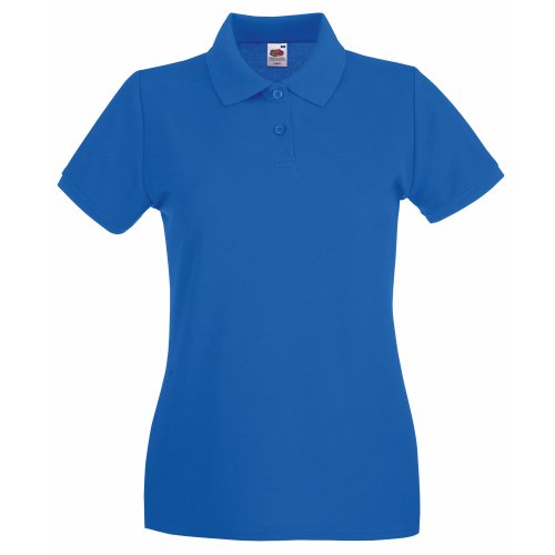 Fruit of the Loom Hochwertiges Damen-Polo-Shirt Gr. L, königsblau von Fruit of the Loom