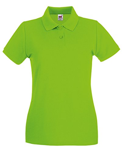 Fruit of the Loom Hochwertiges Damen-Polo-Shirt Gr. Medium, lime von Fruit of the Loom