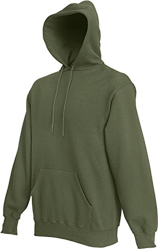 Fruit of the Loom Hooded Sweat Classic Olive - S von Fruit of the Loom