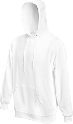 Fruit of the Loom Hooded Sweat Größen (3XL, White) von Fruit of the Loom