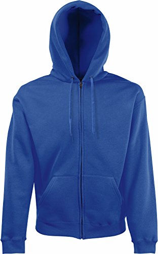 Fruit of the Loom Hooded Sweat-Jacket, Royal Blue, M von Fruit of the Loom