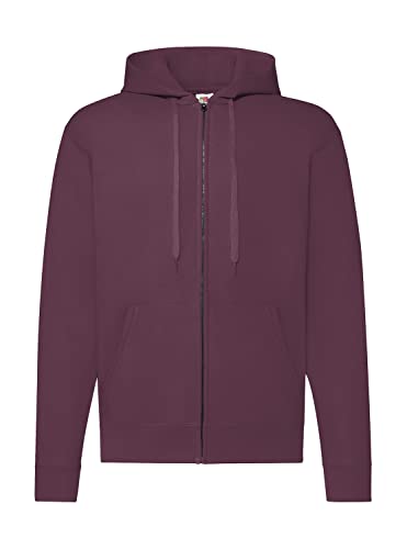 Fruit of the Loom Hooded Sweat-Jacket L,1x Burgund + 1 HL Kauf Notizblocke von Fruit of the Loom