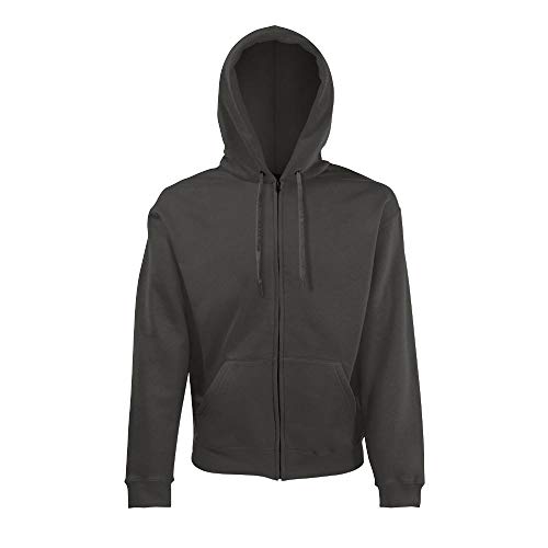 Fruit of the Loom Hooded Sweat-Jacket L,Light Graphite von Fruit of the Loom