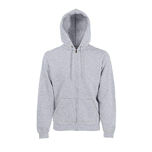 Fruit of the Loom - Hooded Sweat Jacket - Modell 2013 3XL,Heather Grey von Fruit of the Loom