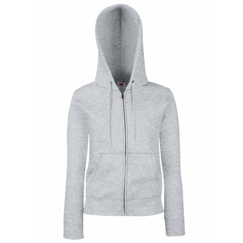 Fruit of the Loom - Hooded Sweat Jacket - Modell 2013 S,Heather Grey von Fruit of the Loom