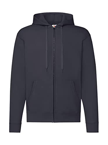 Fruit of the Loom Hooded Sweat-Jacket XXL,1x Deep Navy + 1 HL Kauf Notizblocke von Fruit of the Loom