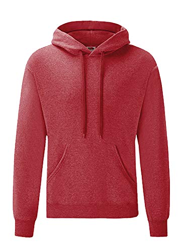 Fruit of the Loom Hooded Sweat Vintage Heather Red-XXL von Fruit of the Loom