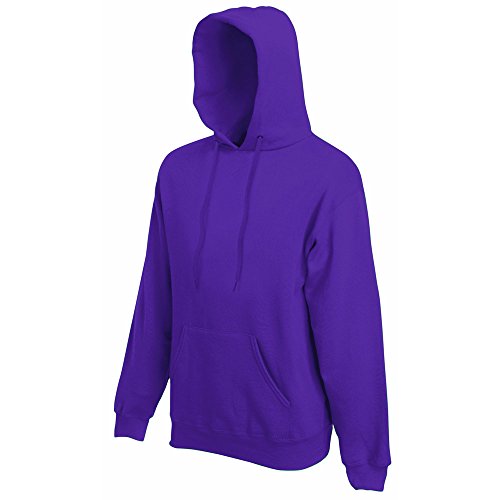 Fruit of the Loom Hooded Sweatshirt SIZE XXL COLOUR Purple von Fruit of the Loom