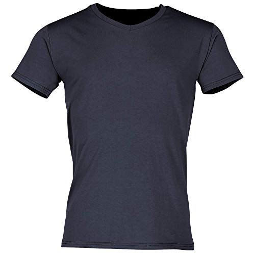 Fruit of the Loom Iconic 150 V-Neck T-Shirt, Farbe:deep Navy, Größe:2XL von Fruit of the Loom