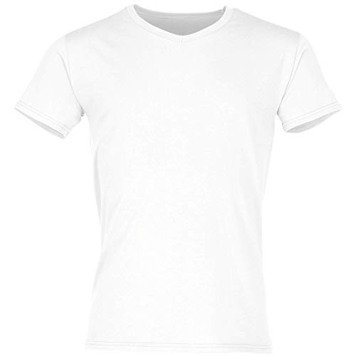 Fruit of the Loom Iconic 150 V-Neck T-Shirt, Farbe:weiß, Größe:XL von Fruit of the Loom