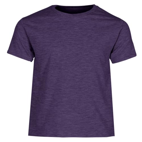 Fruit of the Loom Iconic Kinder T-Shirt, Heather Purple, 152 von Fruit of the Loom