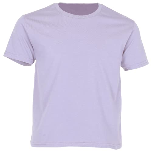 Fruit of the Loom Iconic Kinder T-Shirt, Soft Lavender, 140 von Fruit of the Loom