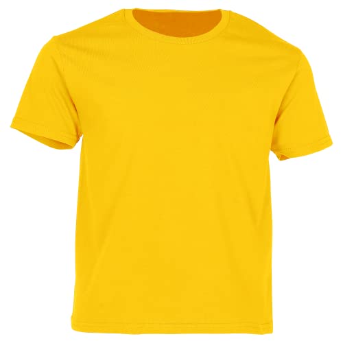 Fruit of the Loom Iconic Kinder T-Shirt, Sunflower, 128 von Fruit of the Loom