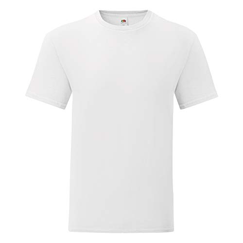 Fruit of the Loom Iconic T Männer T-Shirt weiß L 100% Baumwolle Basics, Nachhaltigkeit von Fruit of the Loom
