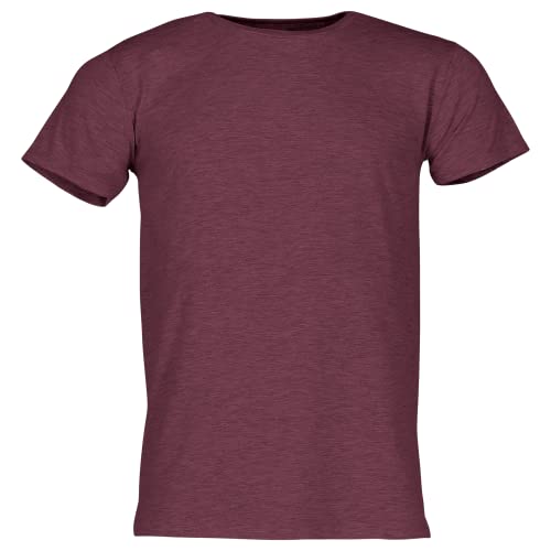 Fruit of the Loom Iconic T-Shirt Größe S - 5XL, Größe:2XL, Farbe:Burgund meliert von Fruit of the Loom