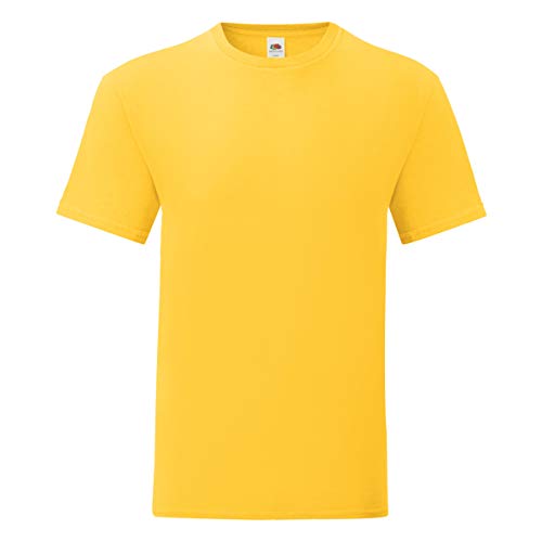 Fruit of the Loom Iconic T-Shirt Größe S - 5XL, Größe:XL, Farbe:sonnenblumengelb von Fruit of the Loom