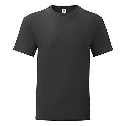 Fruit of the Loom Iconic T Männer T-Shirt schwarz M 100% Baumwolle Basics, Nachhaltigkeit von Fruit of the Loom