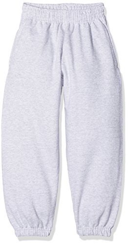 Fruit of the Loom Jungen Classic Elasticated Cuff Jog Pants Kids Sporthose, Grau (Heather Grey 123), 164 (Herstellergröße: 14-15) von Fruit of the Loom