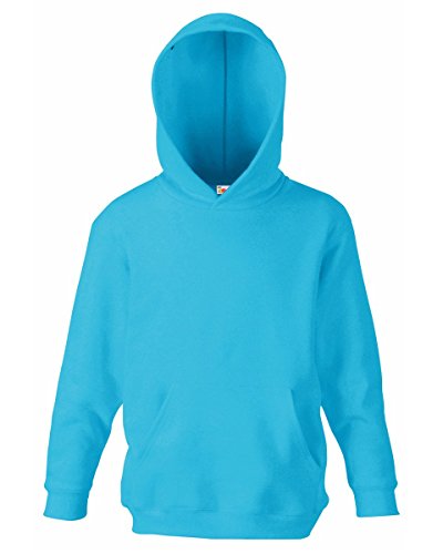 Unisex-Kapuzen-Sweatshirt/Hoodie für Kinder von Fruit of the Loom M hellblau Unisex-Kapuzen-Sweatshirt/Hoodie für Kinder von Fruit of the Loom M hellblau von Fruit of the Loom