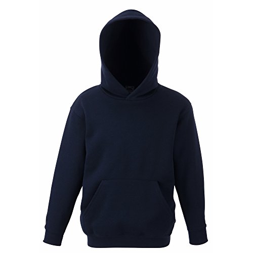 Fruit Of The Loom Unisex Kinder Kapuzenpullover Premium, Blau (Deep Navy), 7-8 Jahre (Herstellergröße: 30) von Fruit of the Loom