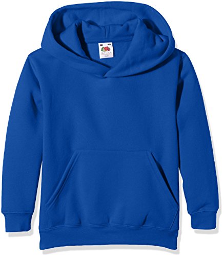 Fruit Of The Loom Unisex Kinder Kapuzenpullover Premium, Blau (Royal), 12-13 Jahre (Herstellergröße: 34) von Fruit of the Loom