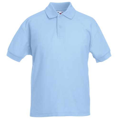 Fruit of the Loom Jungen Poloshirt blau himmelblau 14-15 Jahre von Fruit of the Loom