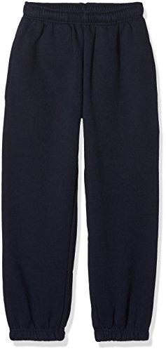 Fruit of the Loom Jungen Premium Elasticated Cuff Jog Pants Kids Sporthose, Blau (Deep Navy 202), 152 (Herstellergröße: 12-13) von Fruit of the Loom